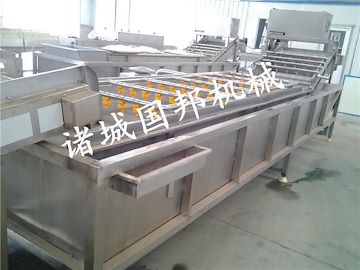 蘑菇清洗机 菠菜气泡清洗机 国邦机械净菜加工成套设备